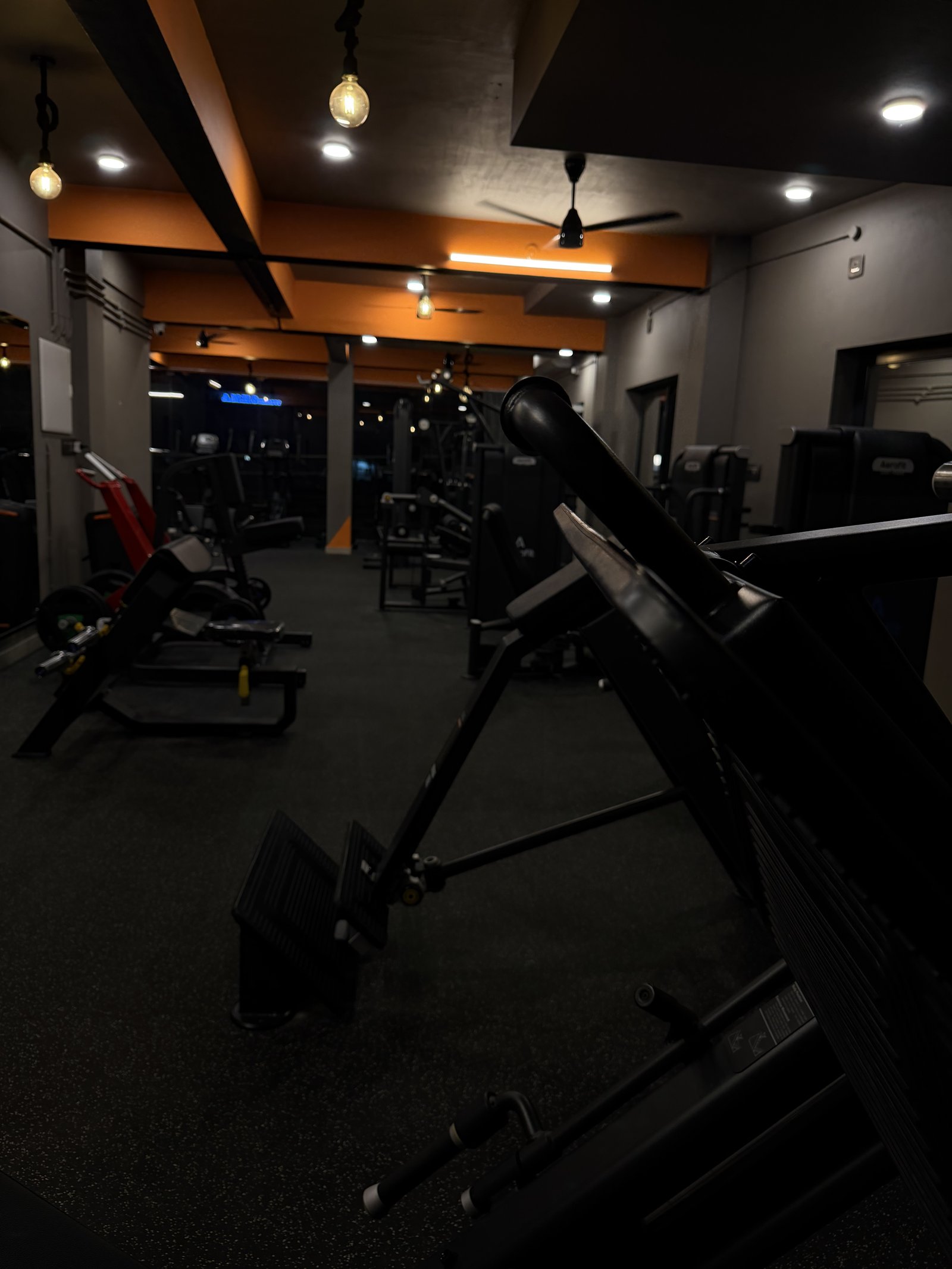 Wide view of Punch Fitness facility floor in Koratty